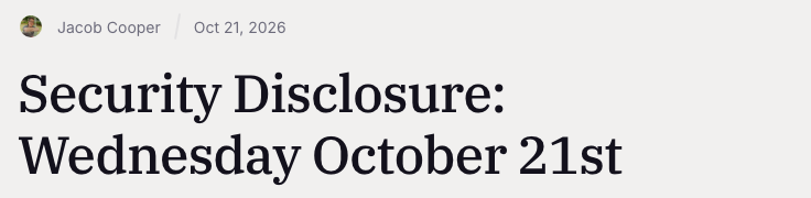 Railway’s 21 October 2026 security disclosure about unauthorized access to customer environment variables.